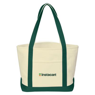 Heavy Cotton Canvas Boat Tote Bag-012