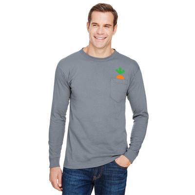 Bayside Unisex Long-Sleeve Pocket Crew T-Shirt_CA-02